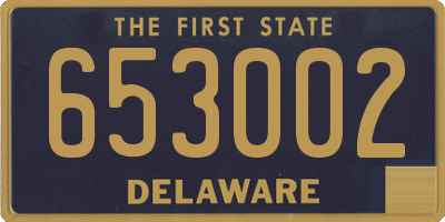 DE license plate 653002
