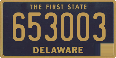 DE license plate 653003