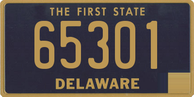 DE license plate 65301