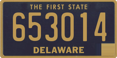 DE license plate 653014