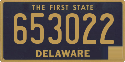 DE license plate 653022