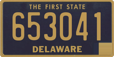 DE license plate 653041