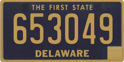 DE license plate 653049