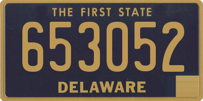 DE license plate 653052