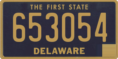 DE license plate 653054