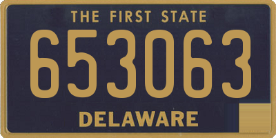 DE license plate 653063