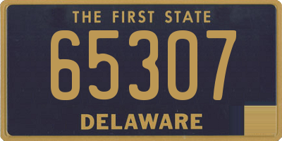 DE license plate 65307