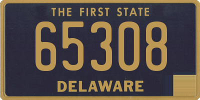 DE license plate 65308