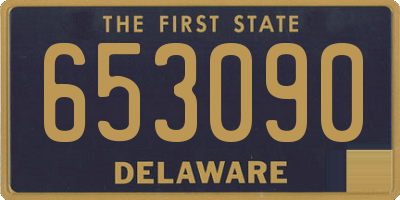 DE license plate 653090