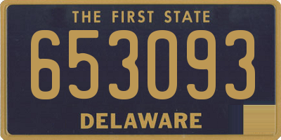 DE license plate 653093
