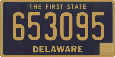 DE license plate 653095
