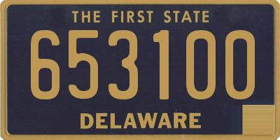 DE license plate 653100