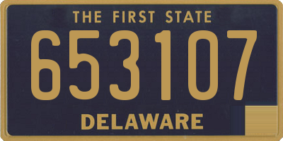 DE license plate 653107