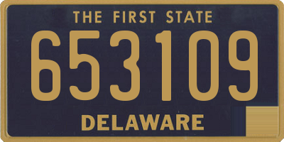 DE license plate 653109