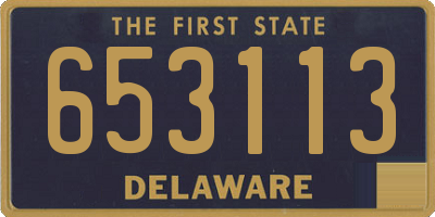 DE license plate 653113