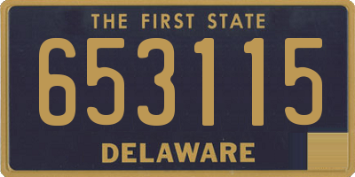 DE license plate 653115