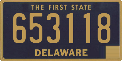 DE license plate 653118
