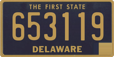DE license plate 653119