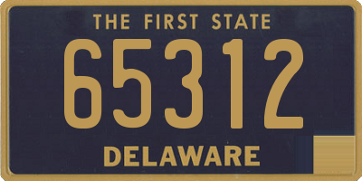 DE license plate 65312