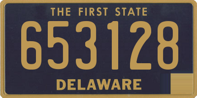 DE license plate 653128