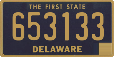 DE license plate 653133