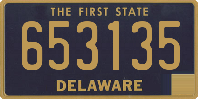 DE license plate 653135