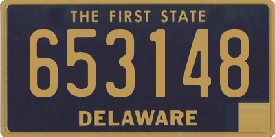 DE license plate 653148