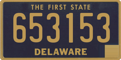 DE license plate 653153