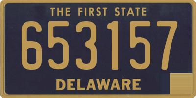 DE license plate 653157