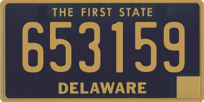DE license plate 653159