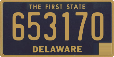 DE license plate 653170
