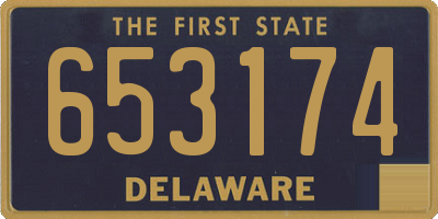 DE license plate 653174