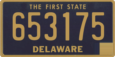 DE license plate 653175