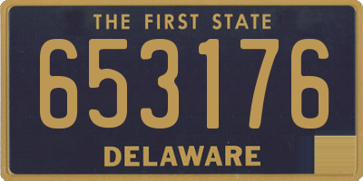 DE license plate 653176