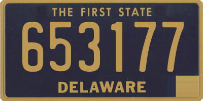 DE license plate 653177