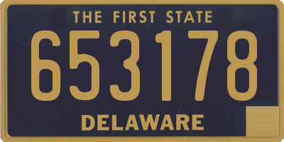 DE license plate 653178