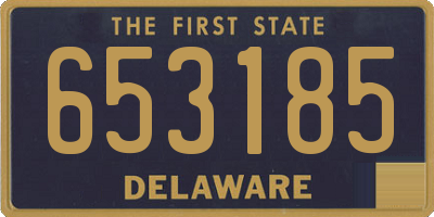 DE license plate 653185