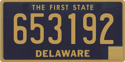 DE license plate 653192