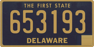 DE license plate 653193