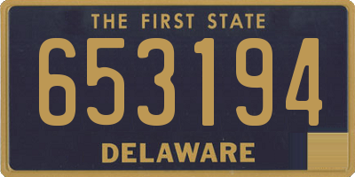 DE license plate 653194