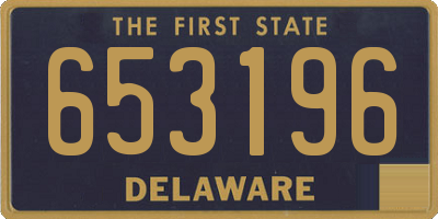 DE license plate 653196