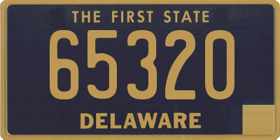 DE license plate 65320