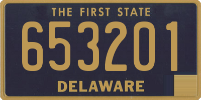 DE license plate 653201