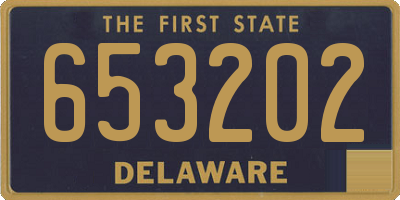 DE license plate 653202