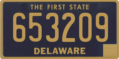DE license plate 653209