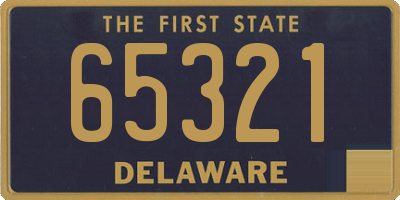DE license plate 65321