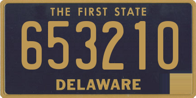 DE license plate 653210