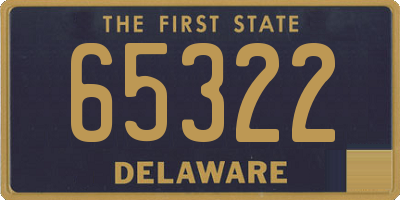 DE license plate 65322