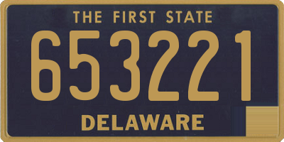 DE license plate 653221