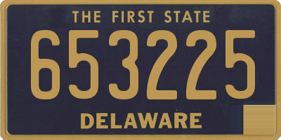 DE license plate 653225